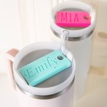 Impresión 3D personalizada Vaso placa de identificación para 20oz a 40oz Stanley Vaso de regalo para ella