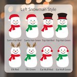 Personalized Photo Ceramic Christmas Heart Snowman Ornament Christmas Tree Decor Wedding Christmas Gift for Couples Newlywed