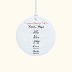 Personalisierte My Grandkids keramischen Weihnachtsschmuck mit Foto Weihnachtsbaumschmuck Weihnachten Geburtstag Geschenk für Großeltern Familie