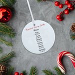 Personalisierte My Grandkids keramischen Weihnachtsschmuck mit Foto Weihnachtsbaumschmuck Weihnachten Geburtstag Geschenk für Großeltern Familie
