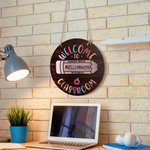 Gepersonaliseerd 3D Houten Klaslokaal Welkom Deurbord Potlood Ontwerp Hangende Plaquette Kerst Leraar Waardering Gift voor Leraren