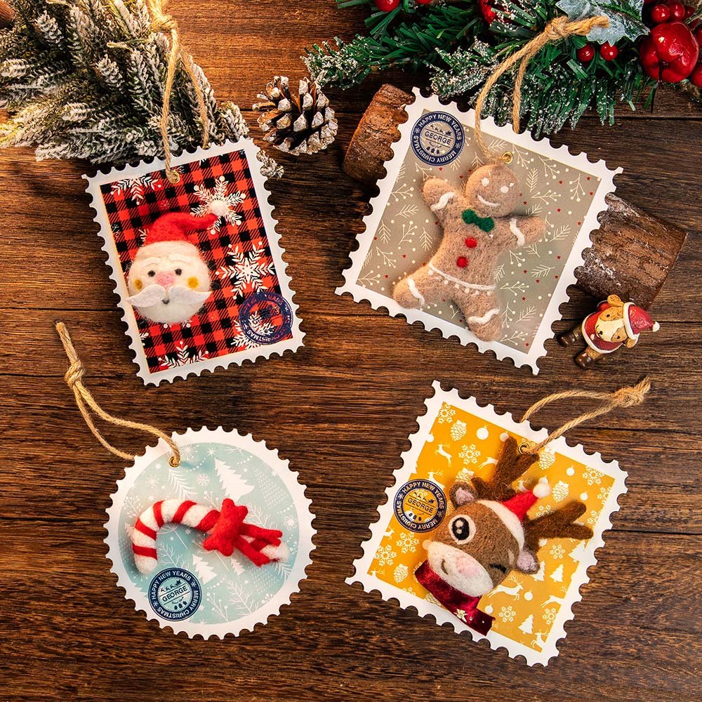 Personalisierter Weihnachtsanhänger aus Filz mit Namen – Lustiges Poke Fun Ornament