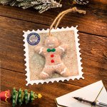 Personalisierte Weihnachten neues Jahr Stempel Hänge Filz Poke Fun Ornament mit Namen Stempel Urlaub Party Weihnachtsbaum Dekoration Geschenk für Fami