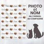 Couverture avec Photo de l'Animal de Compagnie et Nom Personnalisés Anniversaire Noël Cadeau Commémoratif pour Chat Chien Animal de Compagnie