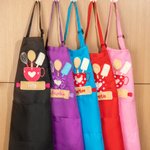 Personalised Baking Tools Adjustable Boy Girl Apron Chef Hat Set with Embroidered  Name and Pocket Birthday Gift for Kids Cooking Lovers