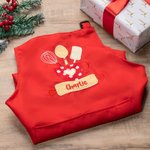 Personalised Baking Tools Adjustable Boy Girl Apron Chef Hat Set with Embroidered  Name and Pocket Birthday Gift for Kids Cooking Lovers