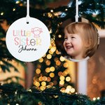 Henkilökohtainen Big Little Baby Brother & Sister Keraaminen joulukoriste Joulu roikkuu koristelu Lahja lapsille veljet sisaret