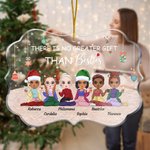 Personalised There Is No Greater Gift Than Besties Chatting With My Sisters Irregular Shape Acrylic Ornament Christmas Gift for Bestie