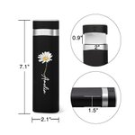 Pilulier de 7 Jours Personnalisé avec Fleur de Naissance Porte-Pilule en PC de Qualité Alimentaire Cadeau Voyage Santé pour Famille Ami