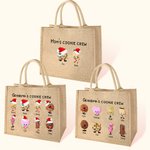 Personalisierte Omas Mom's Christmas Cookie Tote Bag mit Kindern Enkelkinder Namen Weihnachten Geburtstag Geschenk für Mama Oma