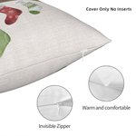 Coussin de Noël Personnalisé avec Nom sur Chaussettes et Année Style Champêtre Cadeau de Noël pour la Famille et les Amis