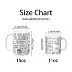 Personlig blommig bok 11oz 15oz keramisk namnmugg från biblioteket i kaffekopp med daglig bekräftelse gåva för familj vän bokläsare älskare