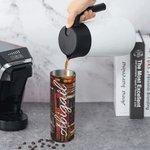 Personalized Library Book Retro Design 20oz Skinny Tumbler with Name Christmas Gift Back to School Gift for Book Lover