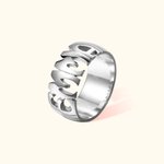 Anillo con nombre personalizado de plata de ley Joyería minimalista Aniversario de boda Regalo para ella el Día de la Madre