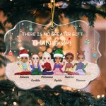 Personalised There Is No Greater Gift Than Besties Chatting With My Sisters Irregular Shape Acrylic Ornament Christmas Gift for Bestie
