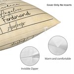 Henkilökohtainen kirjastonhoitaja Date Due Card Nostalgia Throw tyynynpäällinen joulu syntymäpäivälahja kirjan rakastaja Reader