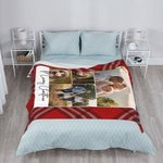 Couverture en Laine Personnalisée avec Photos en Buffalo Plaid Cadeau de Noël et d'Anniversaire pour la Famille et les Amis