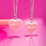 Collar Colgante Corazón Personalizado con Nombre Collar Estilo Muñeca Rosa Fiesta de Cumpleaños Regalo para Mujer Niña
