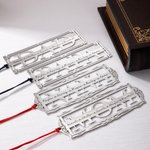 Personalised Name Bookmark with Tassels Reading Enthusiast Essential Birthday Christmas Gift for Parent Grandparent Book Lover