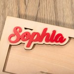 Personalised Wooden Christmas Santa Elk Money Holder with Engraved Text Unique Money Card Christmas Gift for Kids Family