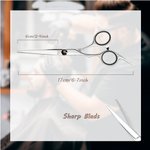 Personalised Stainless Steel Barber Scissors and Comb Set with Engraved Text Christmas Birthday Gift For Barber Beauticians