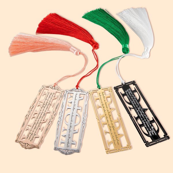 Marque-page personnalisé avec pompons pour les passionnés de lecture Cadeau d'anniversaire et de Noël pour les parents, les grands-parents et les amou