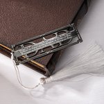 Personalised Name Bookmark with Tassels Reading Enthusiast Essential Birthday Christmas Gift for Parent Grandparent Book Lover