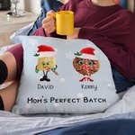 Taie d'oreiller personnalisée avec les prénoms des petits-enfants Noël Anniversaire Fête des mères Cadeau pour grand-mère