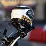 Set di 2 decalcomanie impermeabili per casco Etichetta adesiva per casco Regalo di Natale e compleanno per gli amanti della moto
