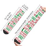 Personalized Family Christmas Crew Socks Knee High Socks Soft Comfort Breathable Socks Christmas Gift for Family Friends