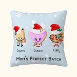 Taie d'oreiller personnalisée avec les prénoms des petits-enfants Noël Anniversaire Fête des mères Cadeau pour grand-mère
