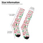 Personalized Family Christmas Crew Socks Knee High Socks Soft Comfort Breathable Socks Christmas Gift for Family Friends