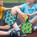 Personalised Dog Cat Pickleball Cover with Pet Portrait Set of 2 Gift for Pet Owners Pickleball Lovers