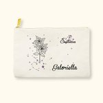 Gepersonaliseerde 12 sterrenbeeld geboorte bloem make-up tasje verjaardag kerst bruiloft cadeau voor moeder vrienden zussen