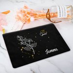 Gepersonaliseerde 12 sterrenbeeld geboorte bloem make-up tasje verjaardag kerst bruiloft cadeau voor moeder vrienden zussen