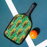 Personalised Dog Cat Pickleball Cover with Pet Portrait Set of 2 Gift for Pet Owners Pickleball Lovers