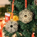 Personalised Christmas Wooden Snowflake Ornament with Name Christmas Tree Decor Christmas Gift for Family Friend