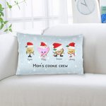 Taie d'oreiller personnalisée avec les prénoms des petits-enfants Noël Anniversaire Fête des mères Cadeau pour grand-mère