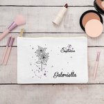 Gepersonaliseerde 12 sterrenbeeld geboorte bloem make-up tasje verjaardag kerst bruiloft cadeau voor moeder vrienden zussen