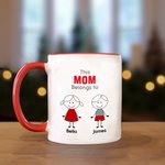 Mug Personnalisé avec Noms des Enfants Thème Famille Cadeau Anniversaire pour Famille
