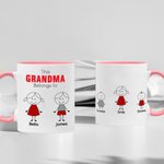 Mug Personnalisé avec Noms des Enfants Thème Famille Cadeau Anniversaire pour Famille