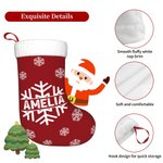 Personalizza le calze di Natale con fiocco di neve con nome Decorazione dell'albero di Natale Borse regalo per bambini Famiglia