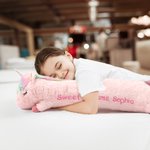 Gepersonaliseerd Schattig Comfort Fantasie Eenhoorn Pluche Speelgoed Kussen Rustgevend Lang Pluche Kussen met Kindernaam Kerstcadeau Verjaardagscadeau