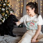 Personalisierte Jolly Vibes Cartoon T-shirt Baby Onesie Familie Weihnachten Retro Schachbrettmuster Kostüm Weihnachten Urlaub Geschenk für Familie Kin