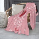 Gepersonaliseerde Snowman Zachte Fleece Sherpa Deken met Familienaam Kerstcadeau voor Familie