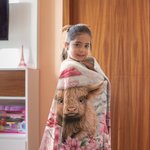 Personalisierte Rosa Floral Highland Kuh Decke mit Namen Weihnachtsgeschenk für Highland Kuh Liebhaber