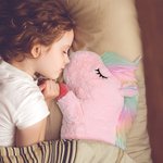 Gepersonaliseerd Schattig Comfort Fantasie Eenhoorn Pluche Speelgoed Kussen Rustgevend Lang Pluche Kussen met Kindernaam Kerstcadeau Verjaardagscadeau