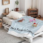 Manta personalizada Grandma's Favorite Cookies Blanket with 1-8 Kid's Names Regalo de Navidad para Madre Abuela