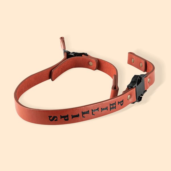 Engraved Leather Firefighter Helmet Chin Strap