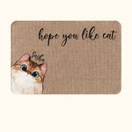 Personalised Hope You Like Cats Doormat Cute Cat Mat Pet Theme Home Decoration Gifts for Pet Owner Cat Lover